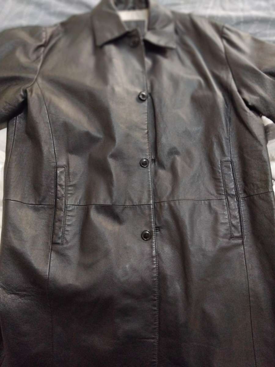 Woolworths Genuine Leather Trench Coat