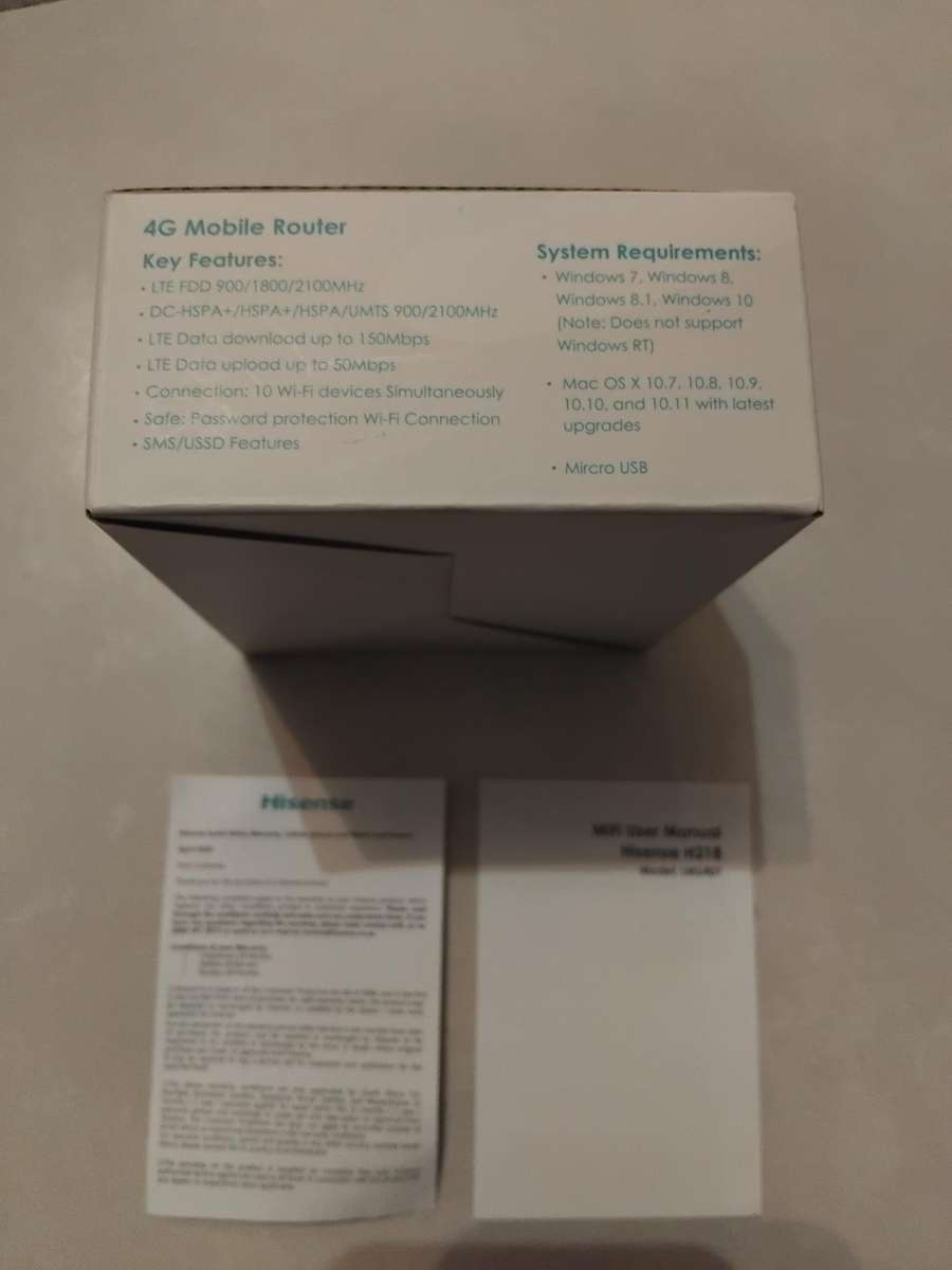 HiSense H218 4G LTE Mobile WiFi