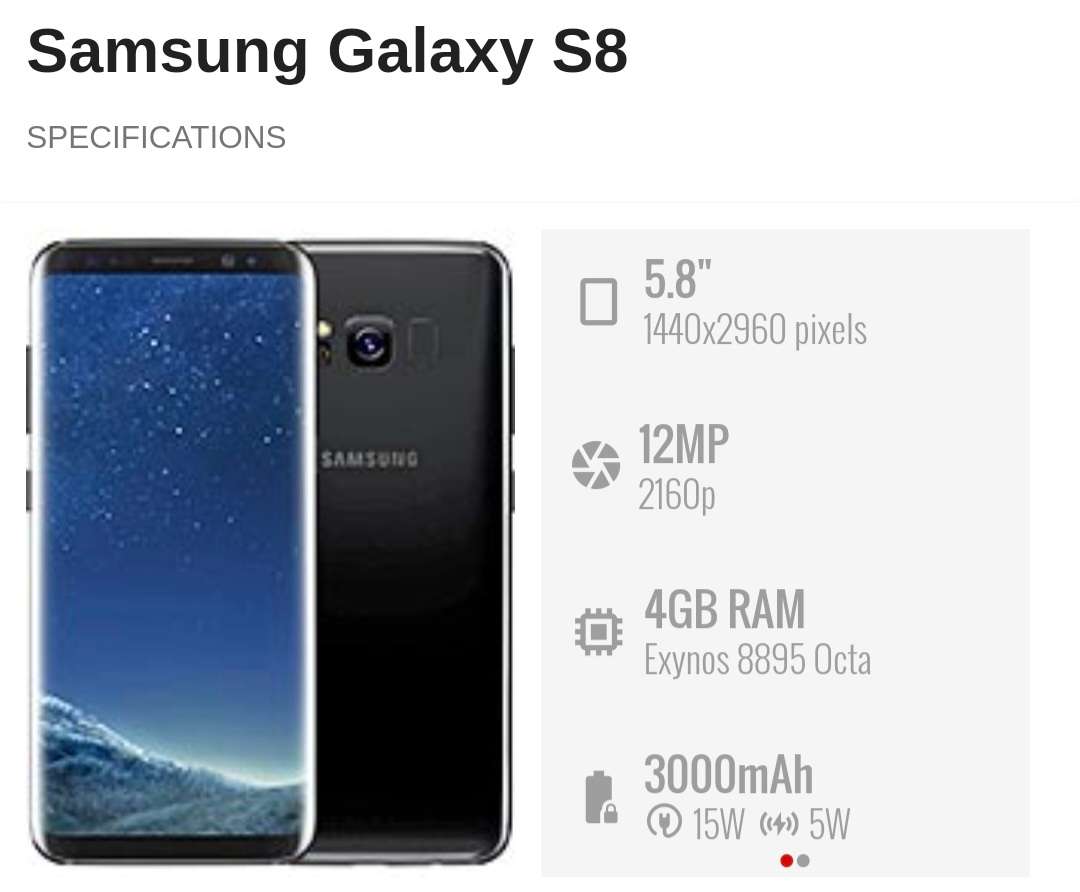 SAMSUNG S8 Smartphone (64 GB)