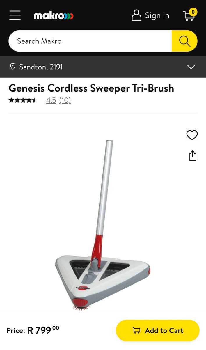 Genesis Cordless Tri-Sweeper
