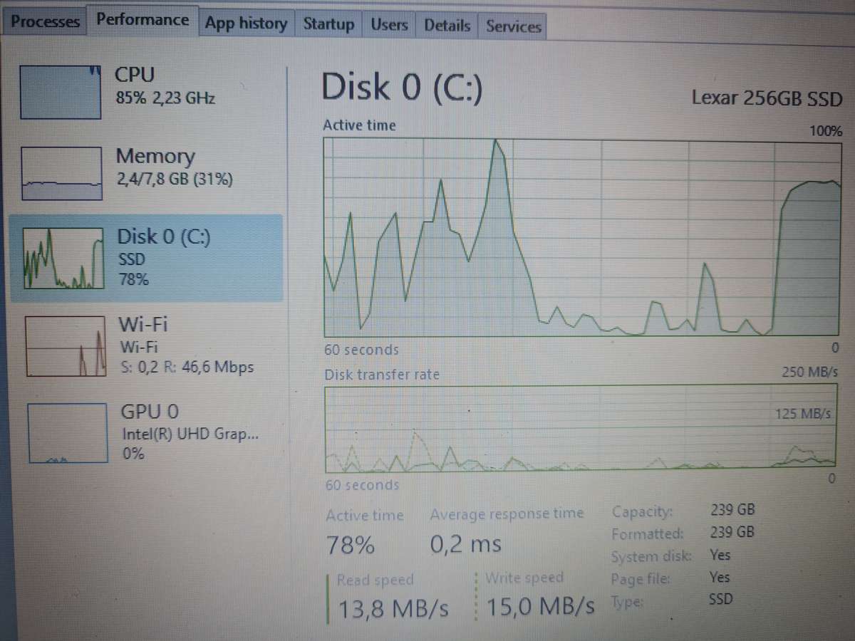 Acer Notebook -Core i3 10th gen - 8gb - 256gb ssd