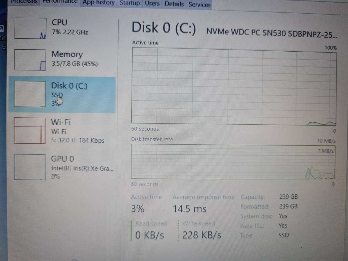 LENOVO IDEAPAD 3 11th GEN i7, 8GB RAM, 256GB SSD