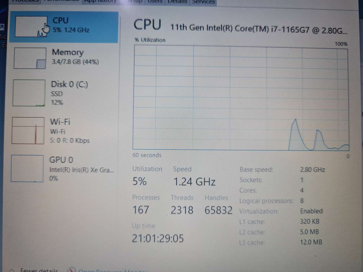 LENOVO IDEAPAD 3 11th GEN i7, 8GB RAM, 256GB SSD