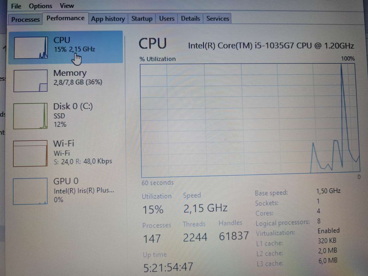 Like New- i5 10th gen - 8gb - 256gb ssd