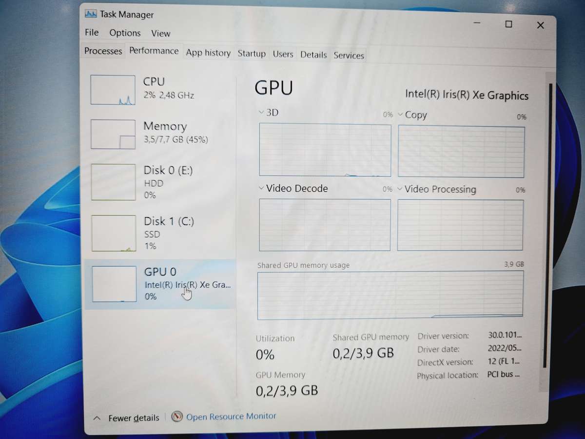 HP 15 - i5 11th gen - 8gb ram - 256gb nVme and 1tb hdd