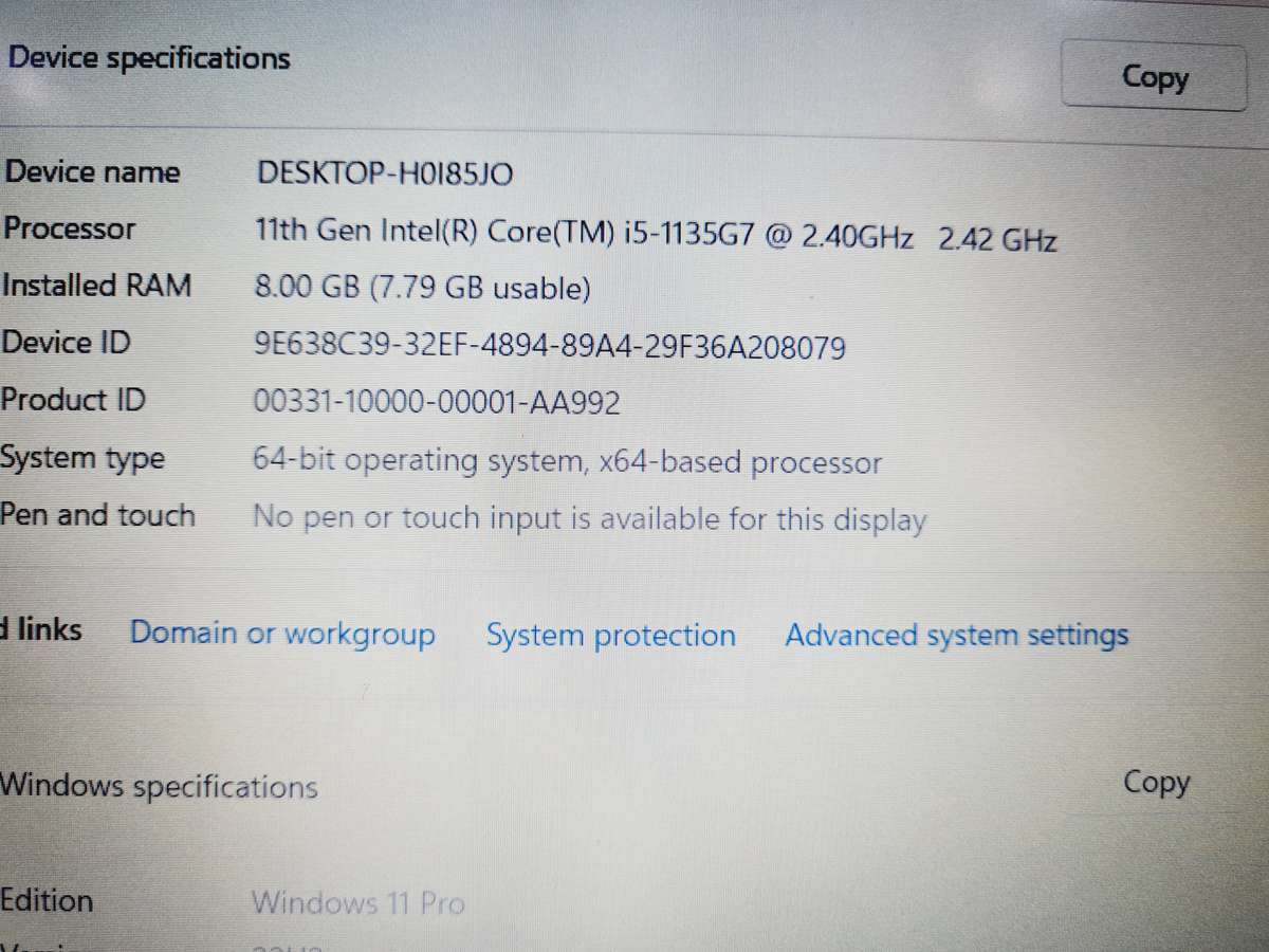 Lenovo Ideapad 3 - i5 11th gen - 8gb ram - 512gb ssd