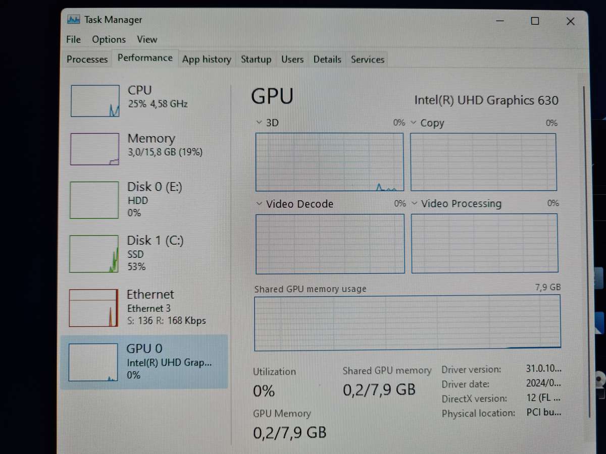 Tower - i7 10th + 16gb ram + 128gn ssd + 1tb hdd