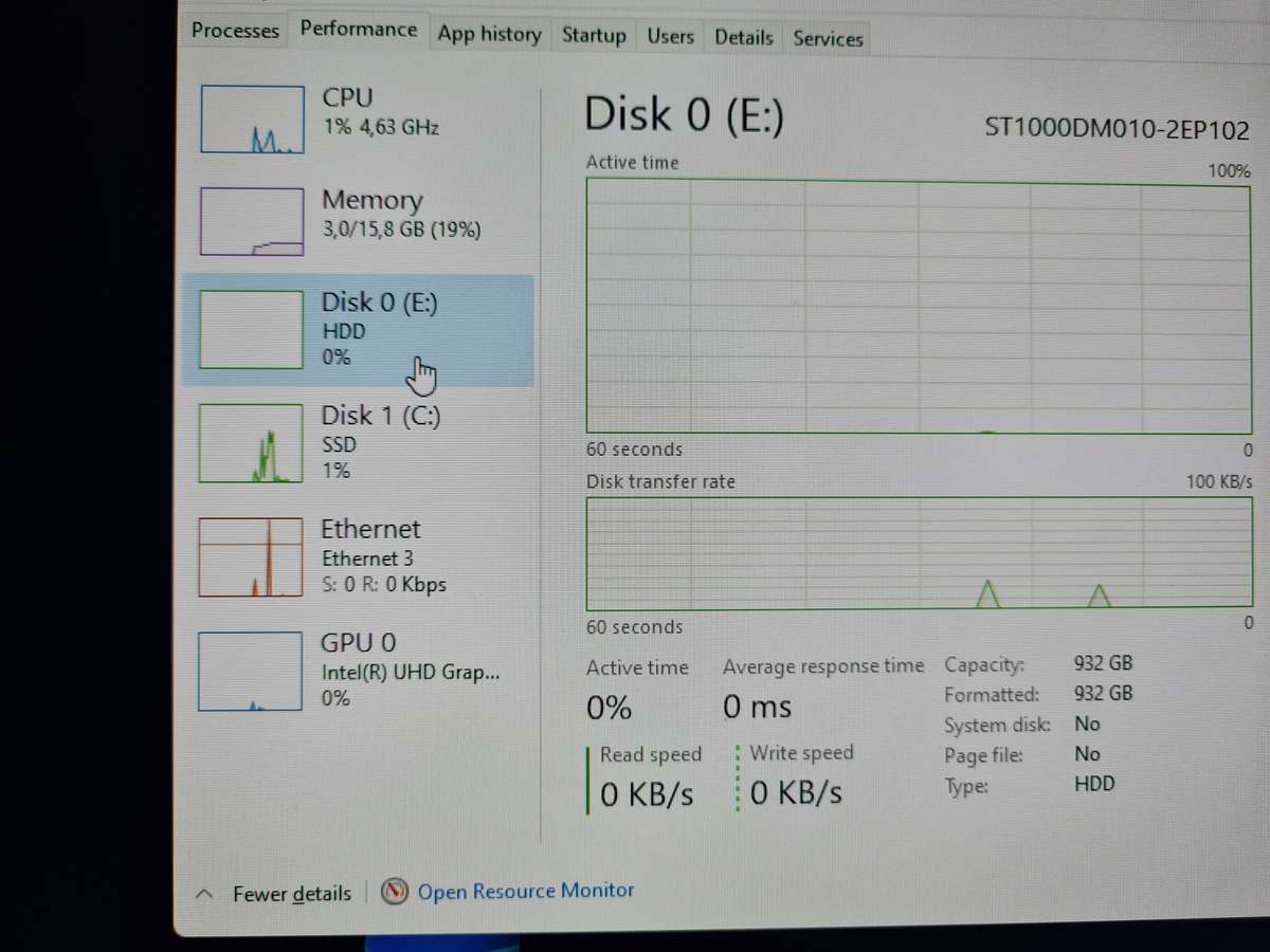 Tower - i7 10th + 16gb ram + 128gn ssd + 1tb hdd