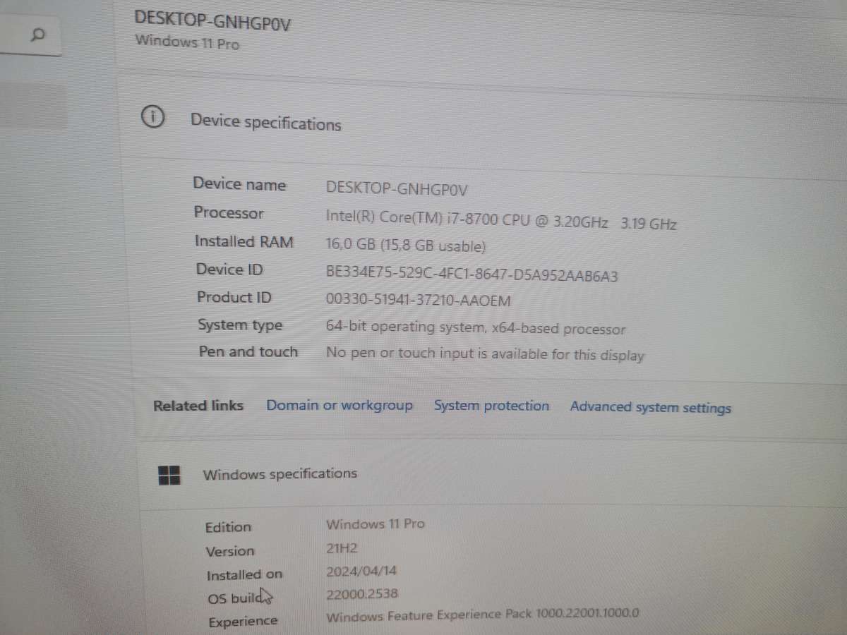 Gaming Upgrade Kit - i7 8th gen + 16gb + Q370 Mobo + 512gb nVme