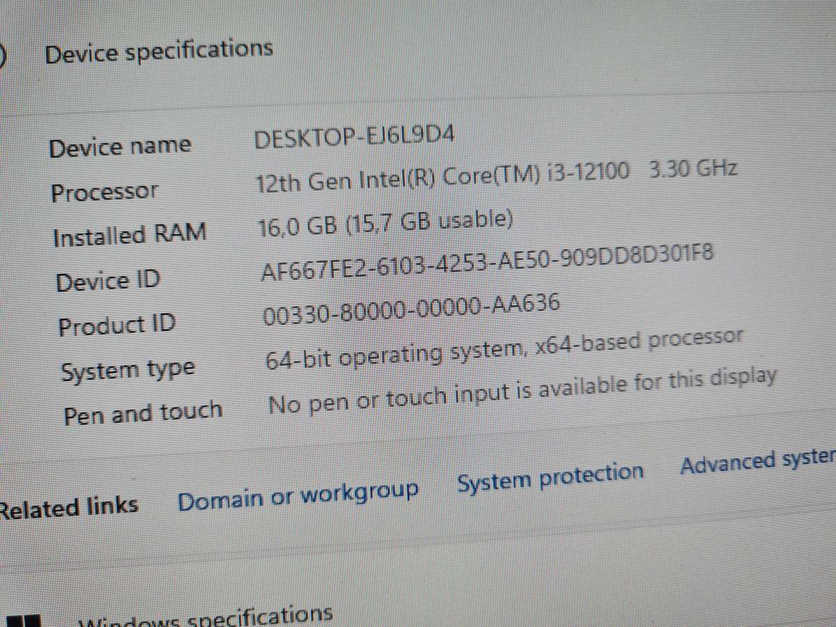 i3 12th gen incomplete gaming build