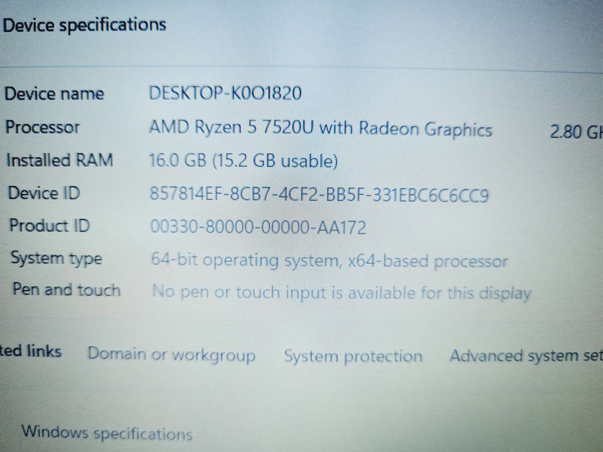 HP 15 - Ryzen 5 - 16gb ram - 512gb ssd
