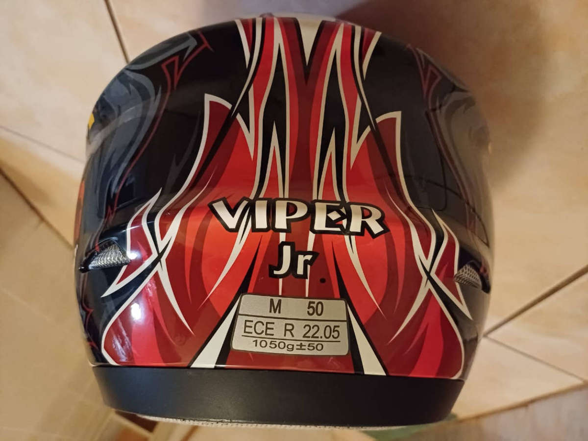 Kids Vega MX helmet and goggles Vega Viper JrYouth medium size