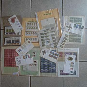 Bulk  Lot Of Sheets Of Mint Stamps - S.A And Rhodesia Ecextra And First aid Covers Selling As A Lot