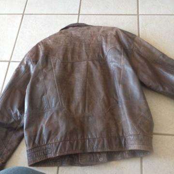 Geniune Leather Jacket Maunufactured By Trapper - Large