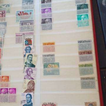 Stamp Stock Book Full Of Stamps