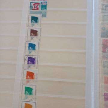 Stamp Stock Book Full Of Stamps