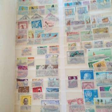 Stamp Stock Book Full Of Stamps