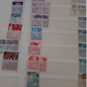 Stamp Stock Book Full Of Stamps