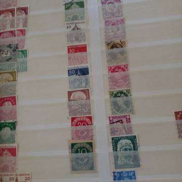 Stamp Stock Book Full Of Stamps