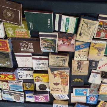 Advertising Match Boxes Over 40 Years Old With Original Matches - See Photo's