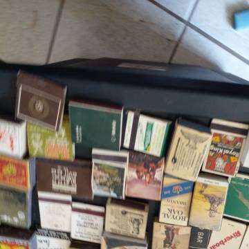Advertising Match Boxes Over 40 Years Old With Original Matches - See Photo's