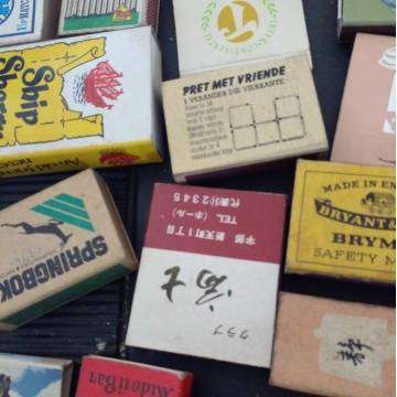 Vintage Collectable Match Boxes Mostly Full - Some Scarce Ones - See Photo's