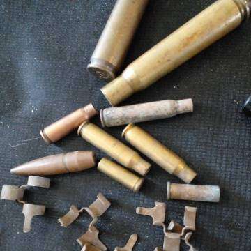 Musketry Group Cartridges, Cleaning Kit Tools, Cartridge Chane Links Ext. Everything Deativated
