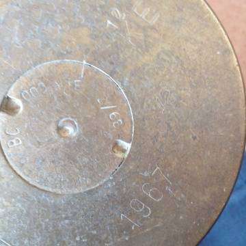 Border War Period - 25 Pounder - Brass Shell