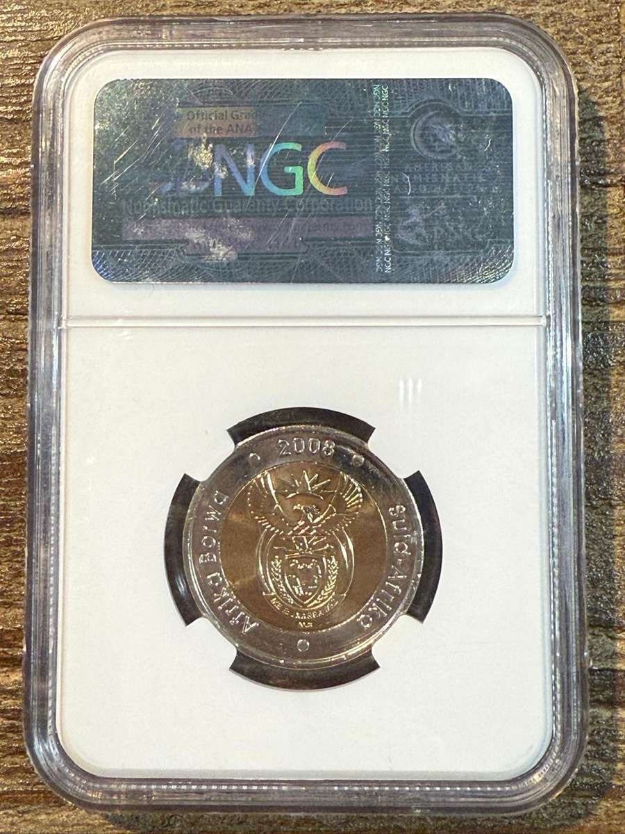 Mandela 90th Birthday 2008 R5 - NGC graded *** MS67 - High grade