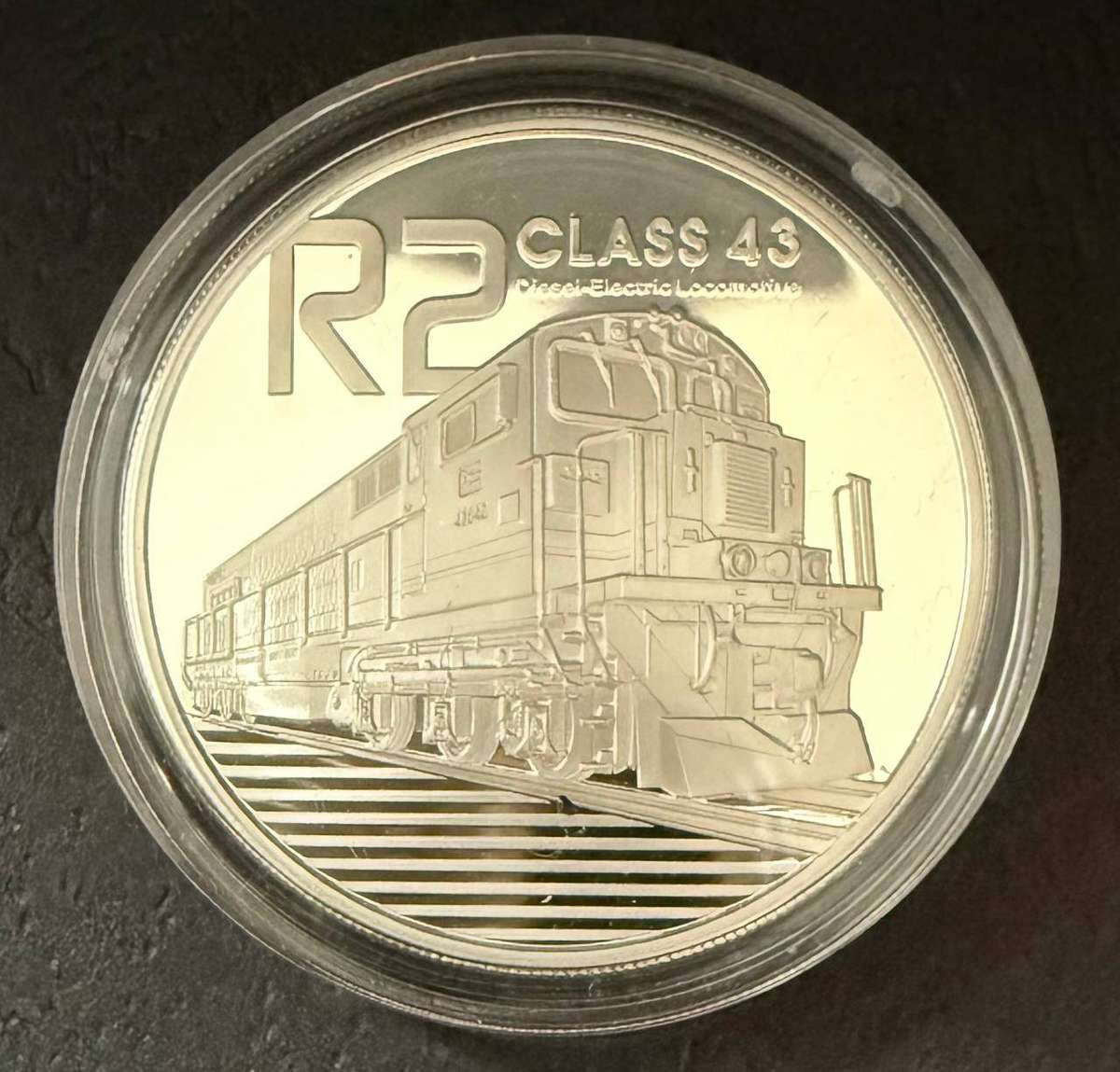 SILVER 1 OUNCE - 2013 Silver Proof R2 - Diesel Electric Locomotive