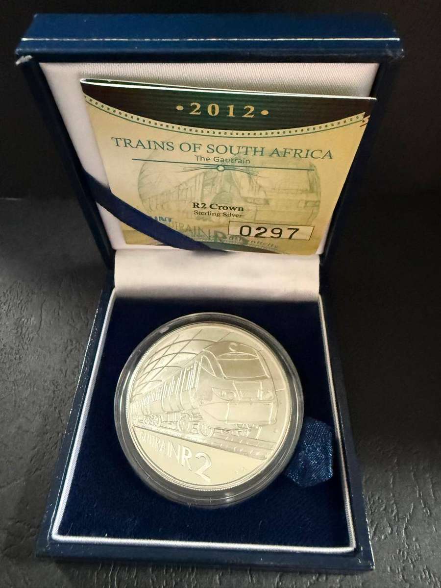 2012 Gautrain *** Sterling Silver R2 - 1 Ounce Proof - in original SAM box - with COA