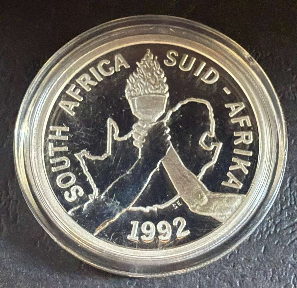 SILVER 1 OUNCE - Silver Proof R2 Barcelona Olympics - Mintage 14853