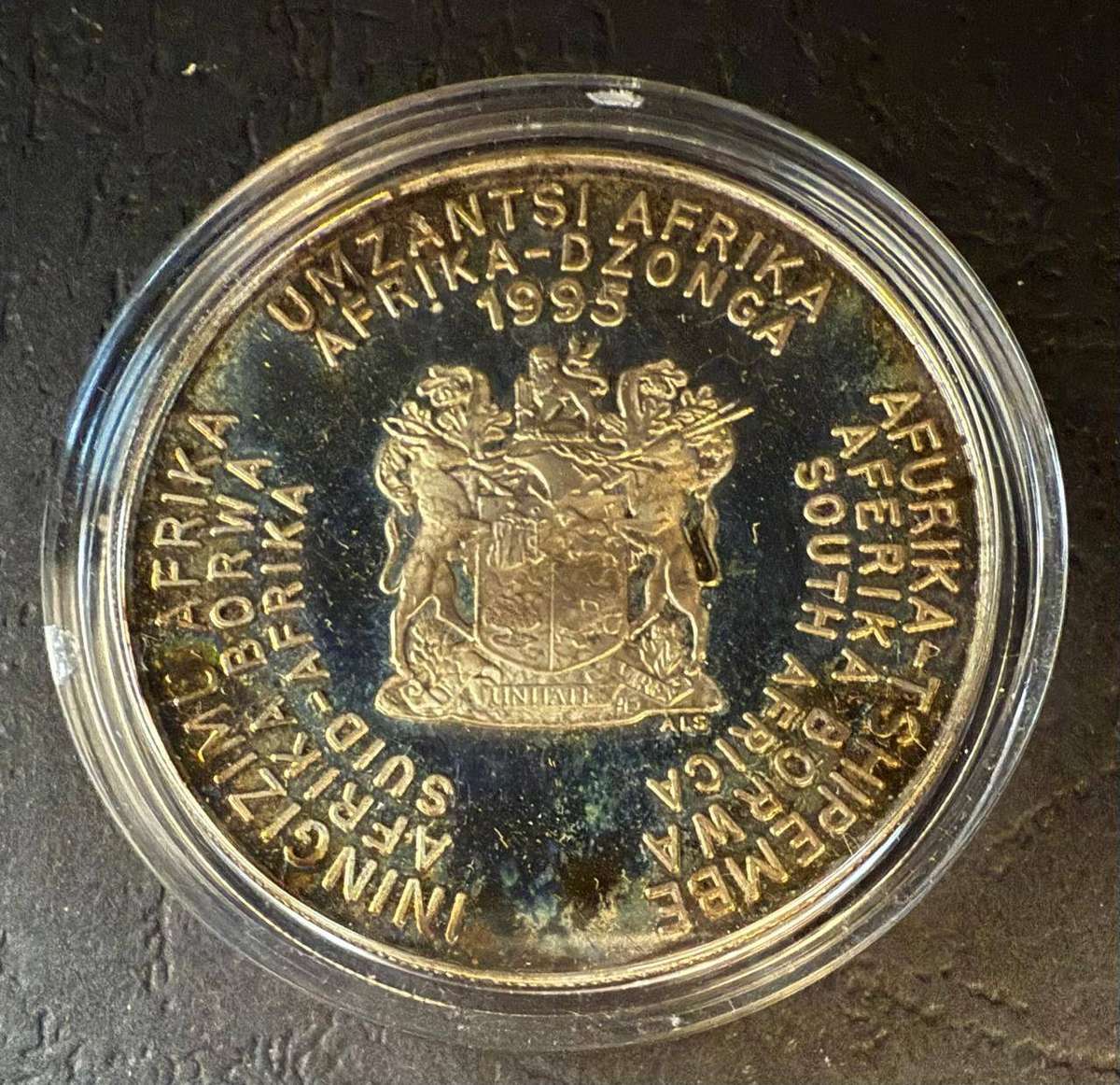 SILVER R2 (1 OUNCE) - 1995 Silver Proof Crown UNITED NATIONS 50TH ANNIVERSARY - Mintage 1412