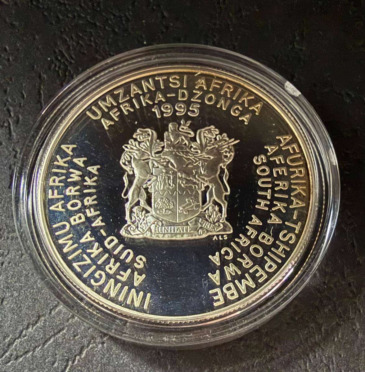 SILVER R2 (1 OUNCE) - 1995 Silver Proof Crown UNITED NATIONS 50TH ANNIVERSARY - Mintage 1412