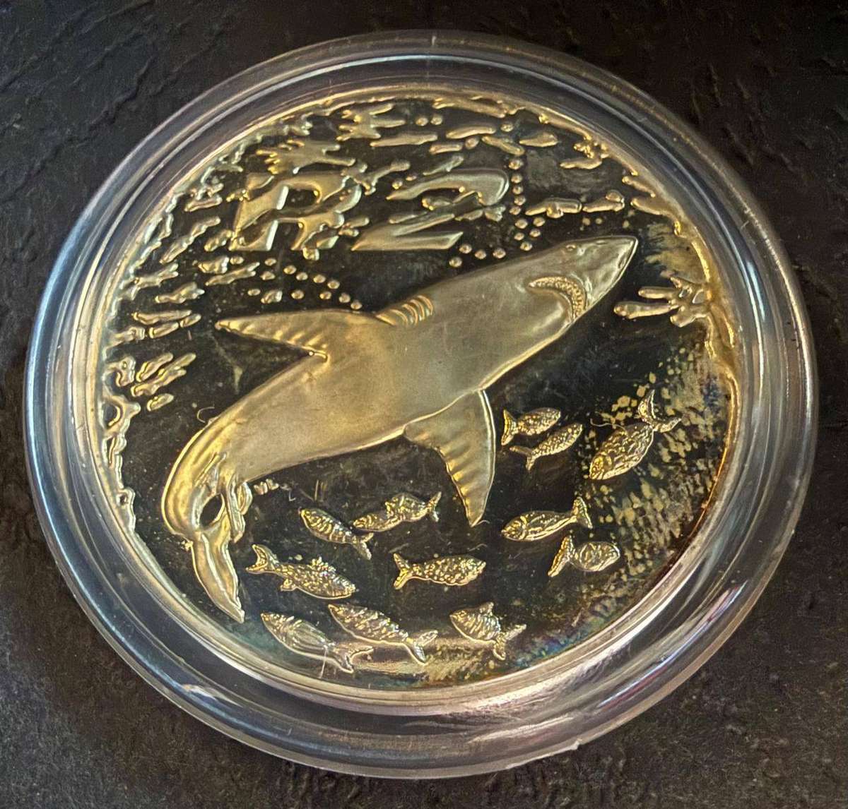 SILVER 1 OUNCE - Silver Proof R2 - The Great White Shark - Mintage 1982