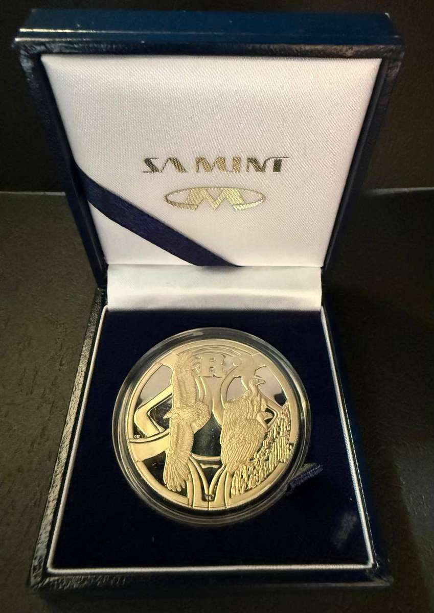 SILVER 1 OUNCE - Silver Proof R2 - The African Vultures - Mintage 1505