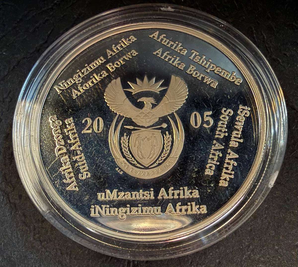 SILVER 1 OUNCE - Silver Proof R2 - The African Vultures - Mintage 1505