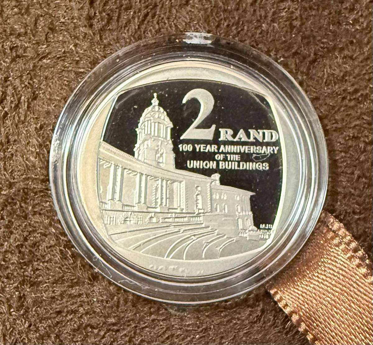 SILVER 1 OUNCE - 2013 Silver Proof R2 Crown + R2 circ Union Buildings Centenary Set - Mintage 699