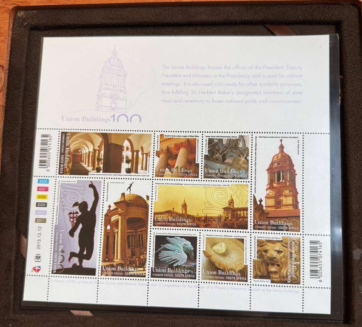 SILVER 1 OUNCE - 2013 Silver Proof R2 Crown + R2 circ Union Buildings Centenary Set - Mintage 699