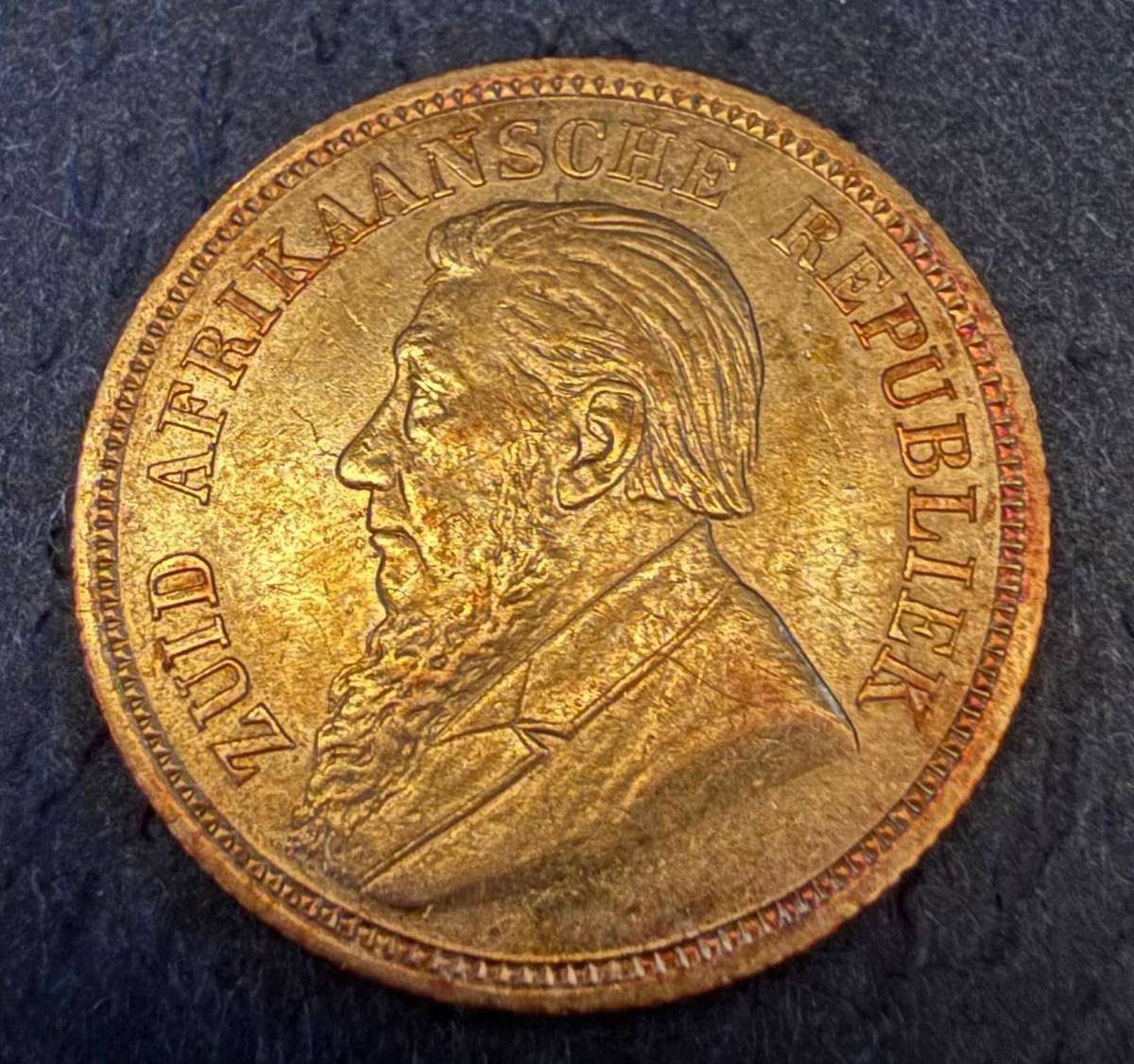 Gold 1895 Half Pond - AU condition in our opinion ! - please judge pics for yourself