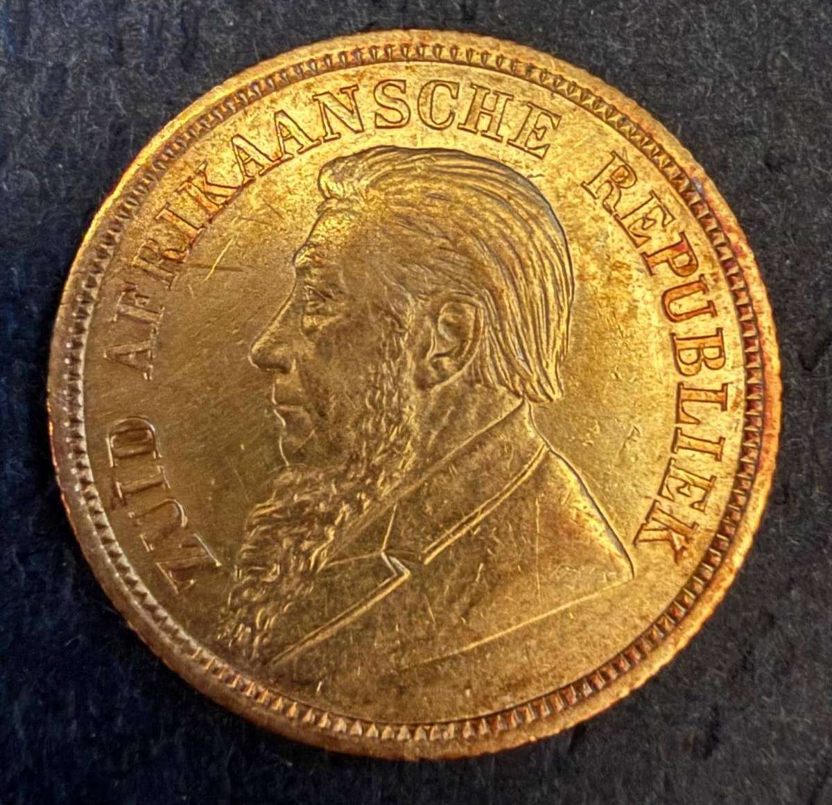 Gold 1895 Half Pond - AU condition in our opinion ! - please judge pics for yourself