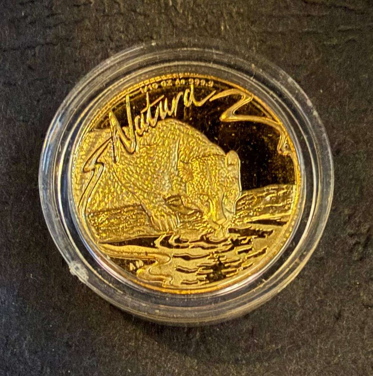 Gold 24ct Tenth oz R10 - Natura Proof Coin - The Leopard 1998 - Mintage only 2706