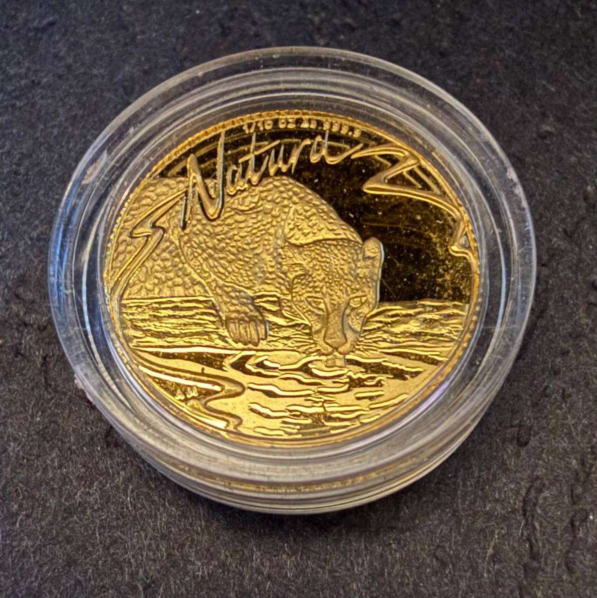 Gold 24ct Tenth oz R10 - Natura Proof Coin - The Leopard 1998 - Mintage only 2706