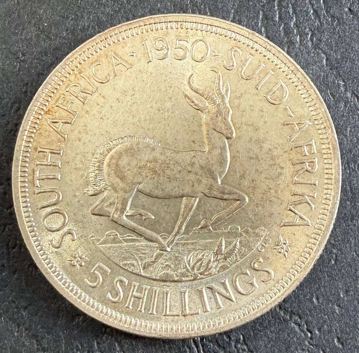 Silver 1950 Crown - 5 Shillings - George VI - very good condition