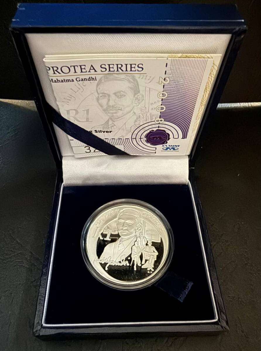 SILVER R1 Proof 1 2008 Gandhi - with Original SAM Box and COA - 2 available