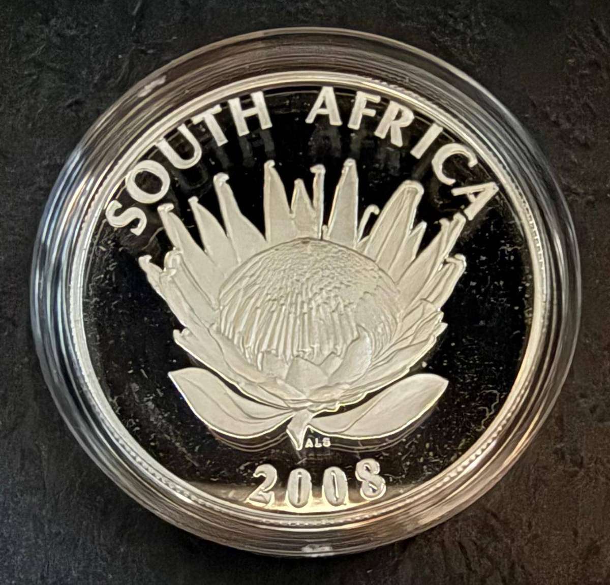 SILVER R1 Proof 1 2008 Gandhi - with Original SAM Box and COA - 2 available