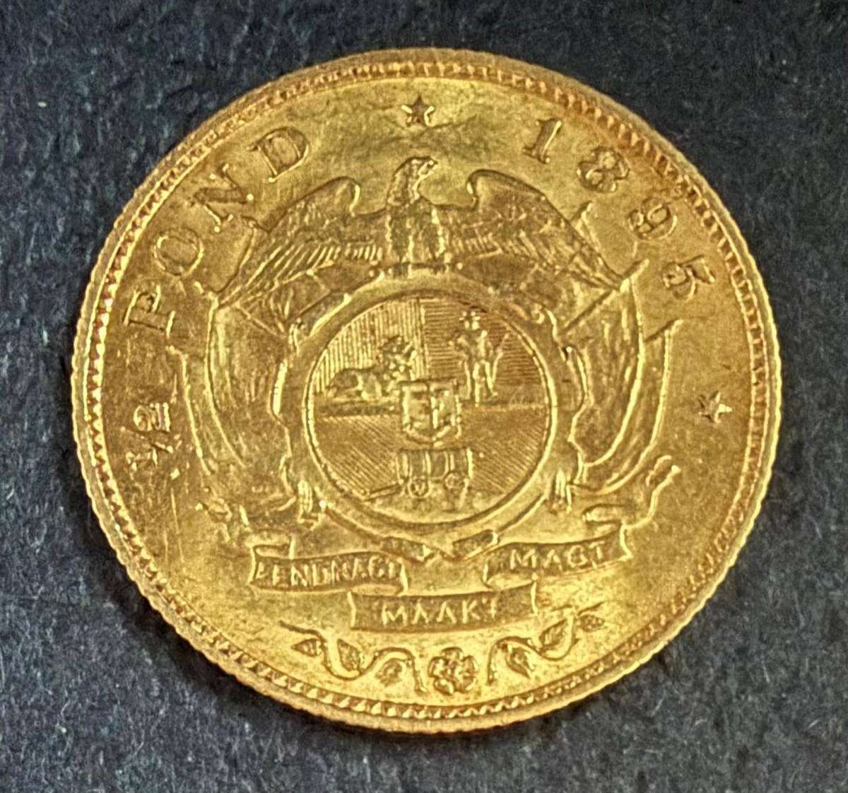 Gold 1895 Half Pond - very collectable condition