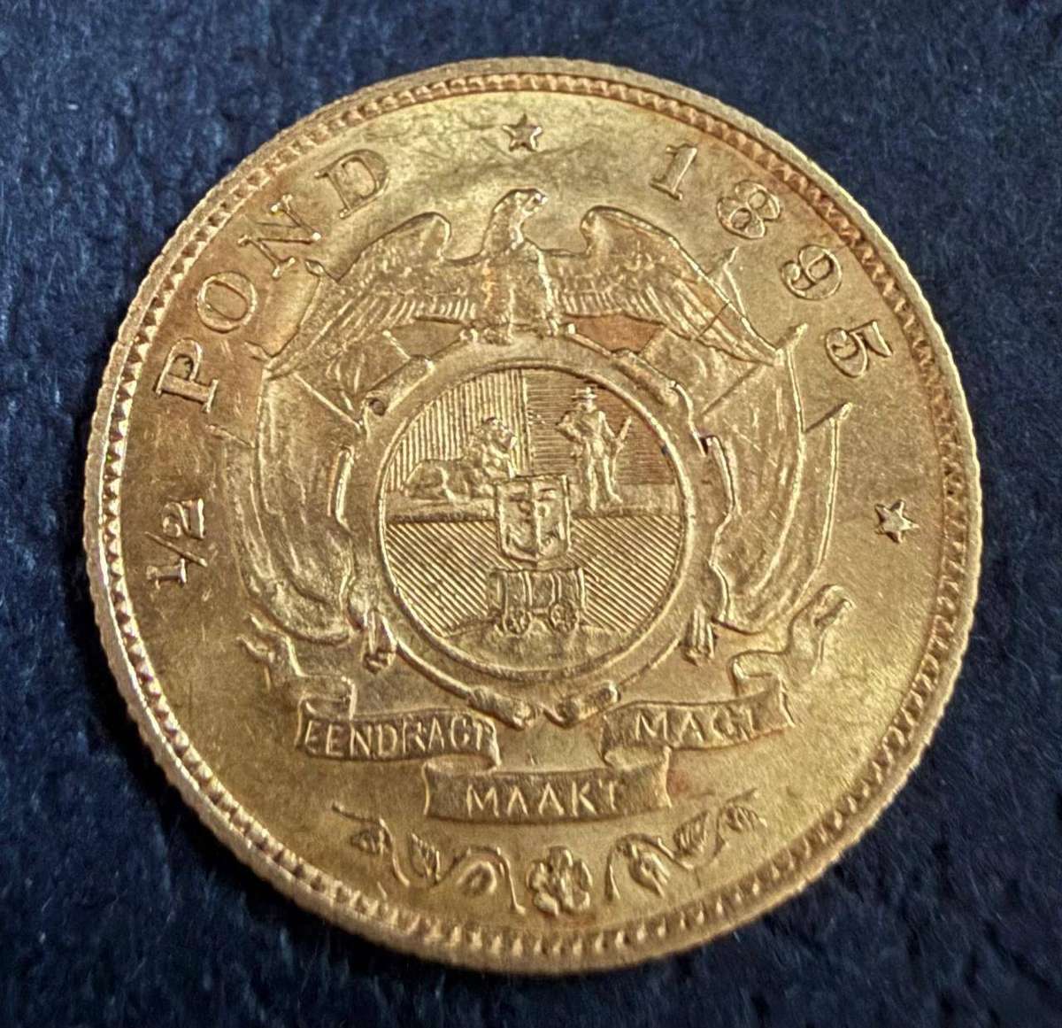 Gold 1895 Half Pond - very collectable condition