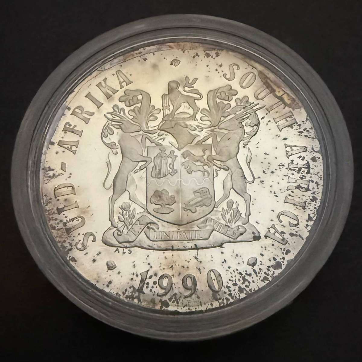 Silver R1 Proof - 1990 - encapsulated - .925 Silver