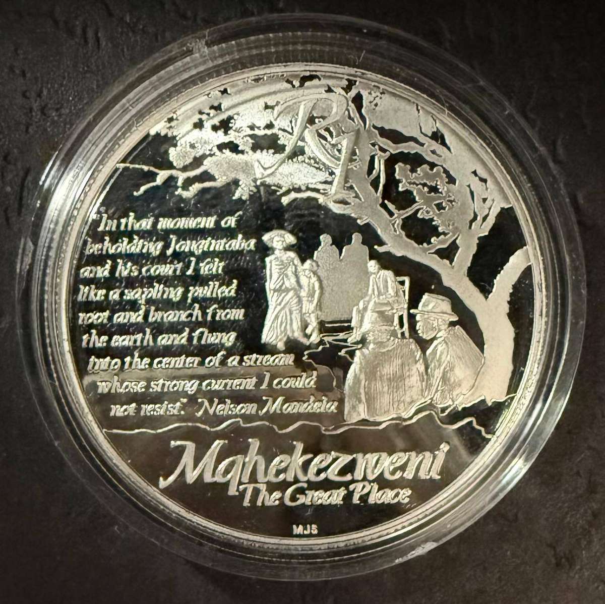 SILVER Proof R1 - Nelson Mandela * Life of a Legend * 2013 - with original SAM box and COA